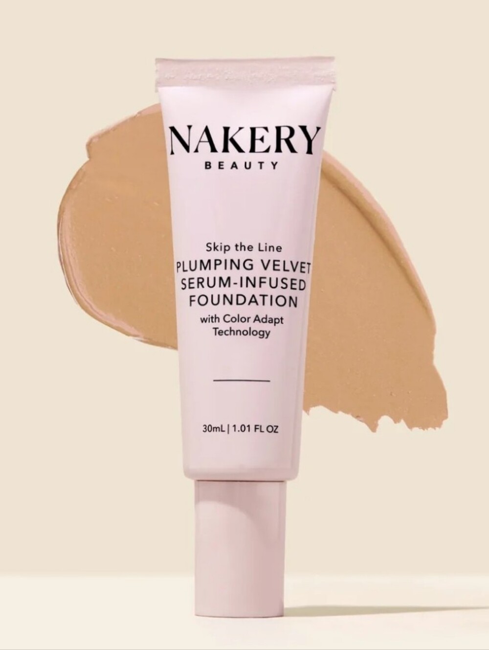 msrp $34 -$40 Nakery Plumping Velvet Serum-Infused Foundation in Light